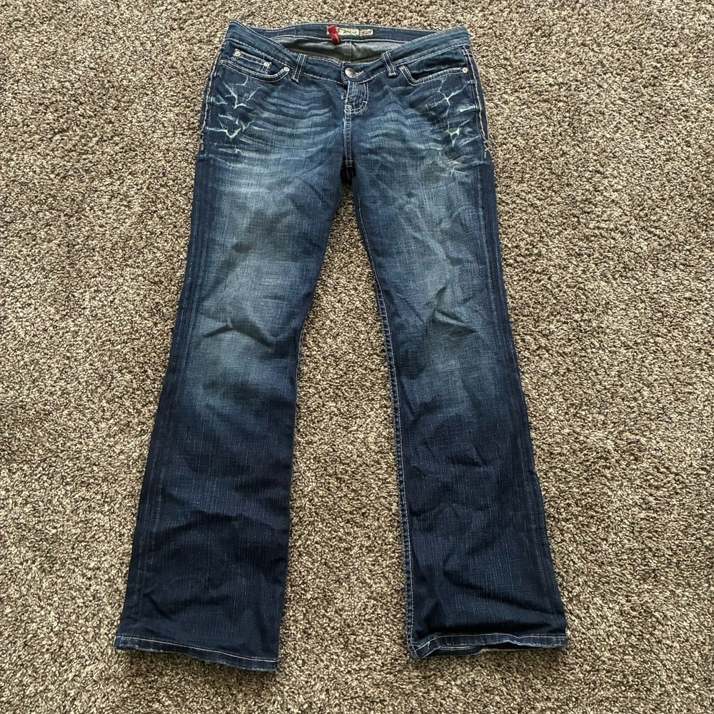 BKE Stella Women's 27x31.5 Blue Denim Mid Rise Jeans